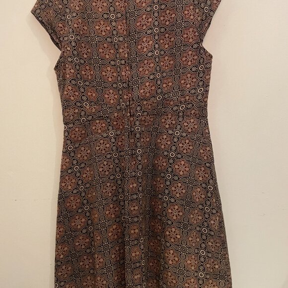Block Printed (by hand) Mata Traders dress, size Large - Picture 4 of 8